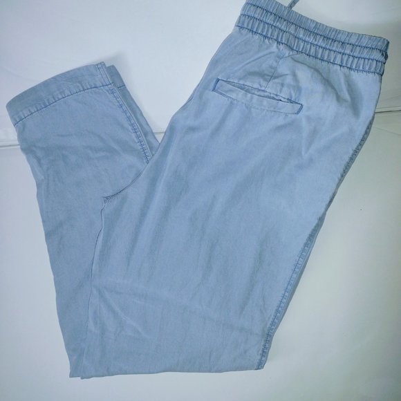 GAP Pantalones vaqeros de mezclilla de cintura elastica con cordon - Picture 6 of 9